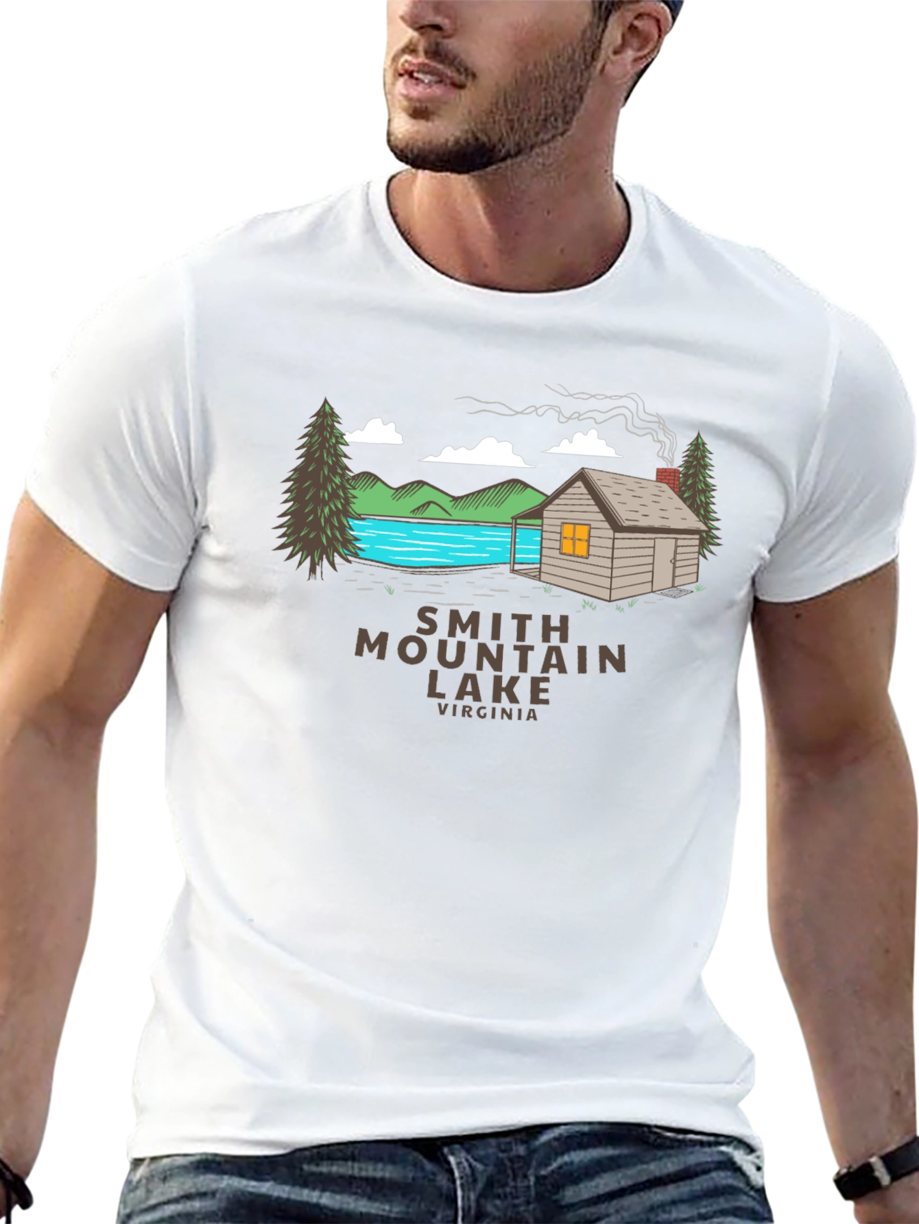 Smith Mountain Lake Virginia Cabin T-Shirt