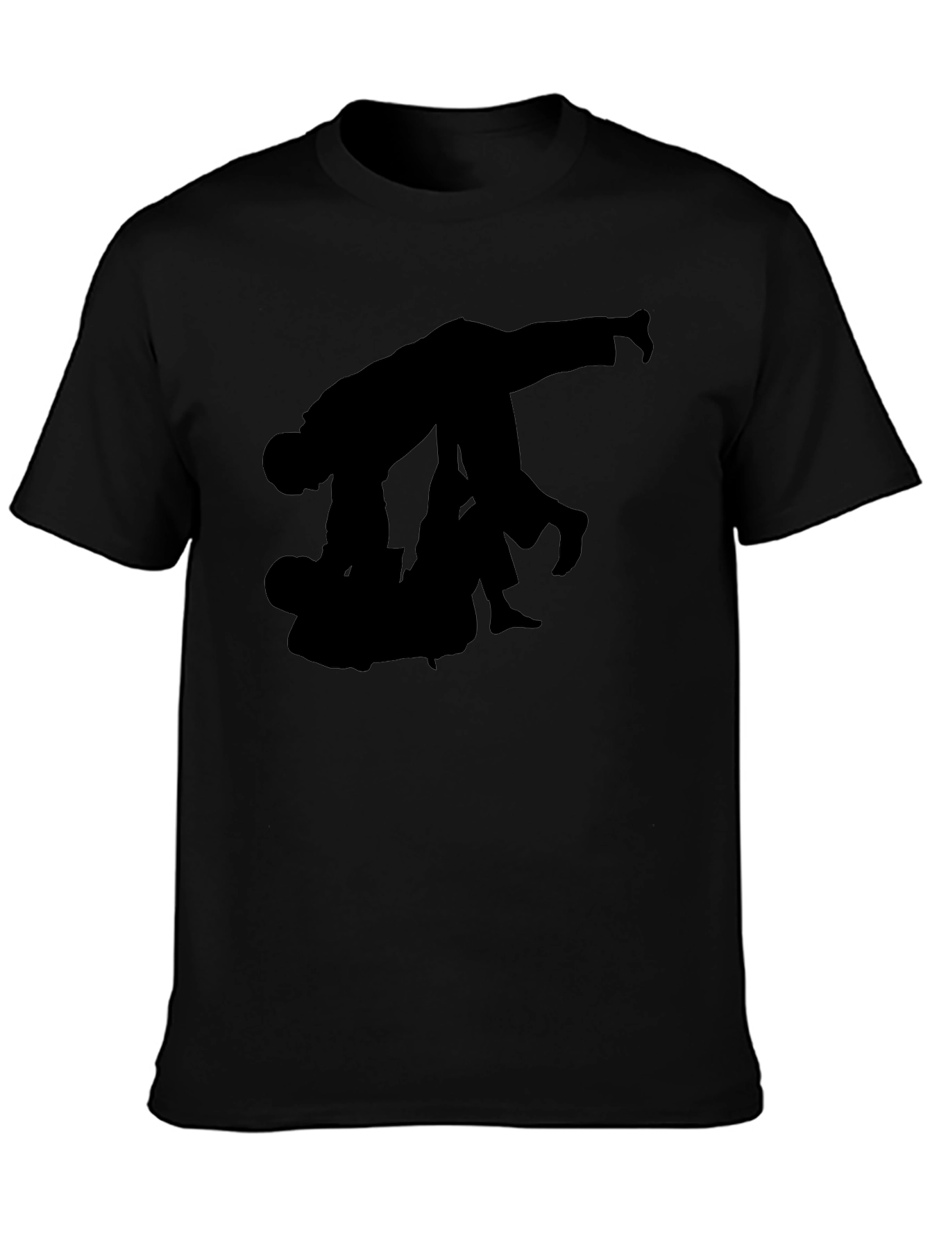 Judo Silhouette Black T-Shirt Martial Arts