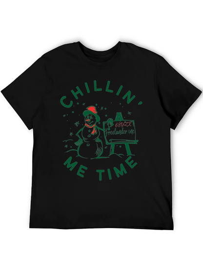 Chillin Me Time Snowman T-Shirt