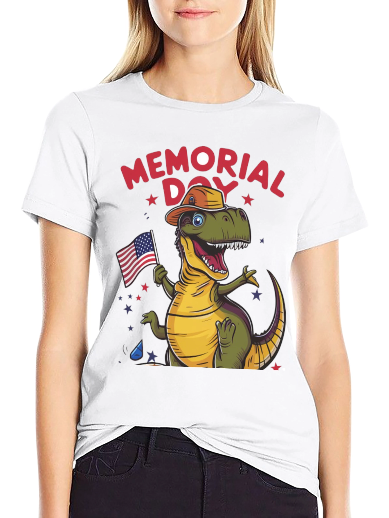 Memorial Day Dino T-Shirt
