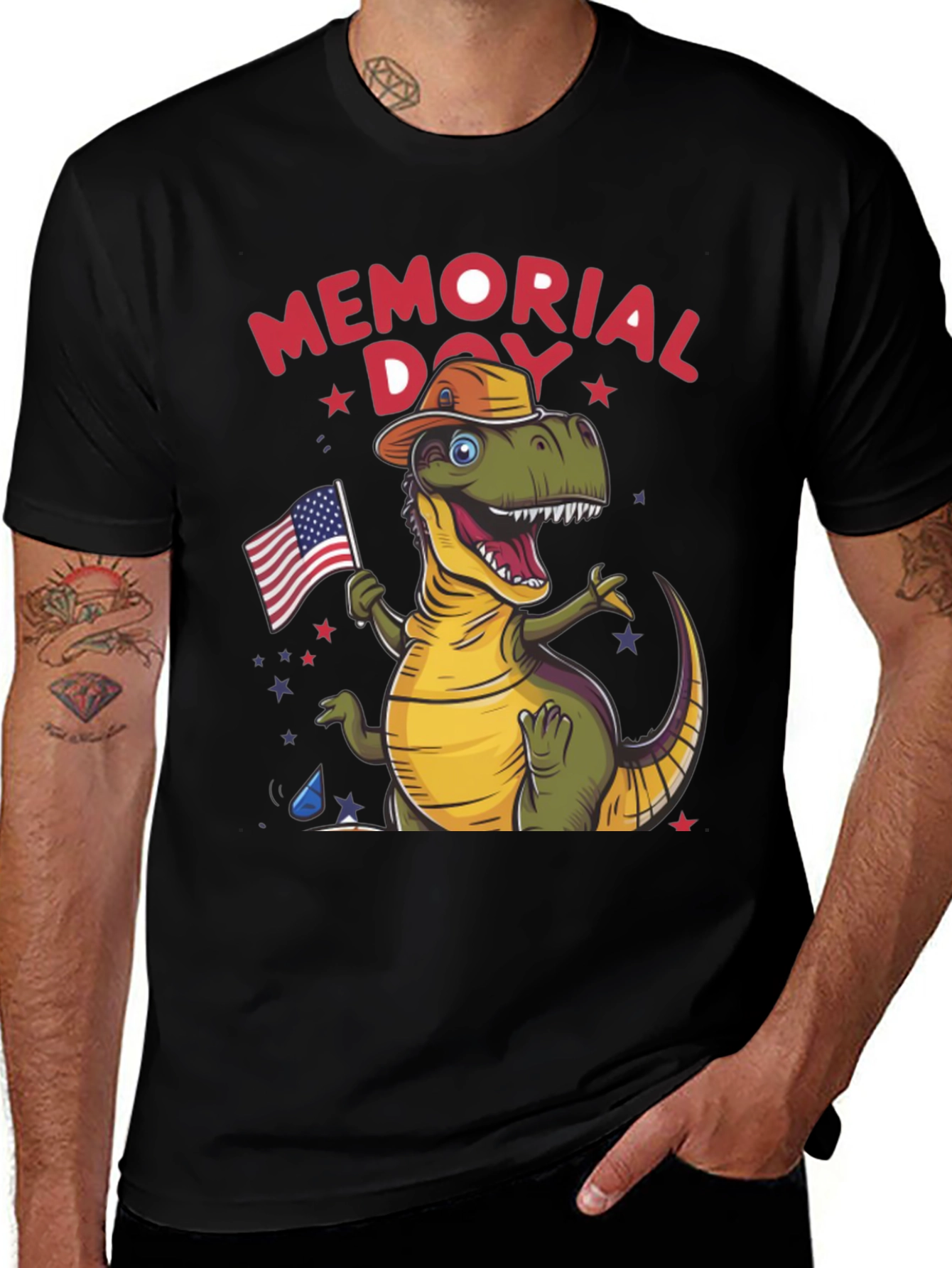 Memorial Day Dino T-Shirt