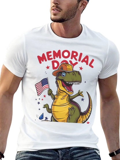 Memorial Day Dino T-Shirt