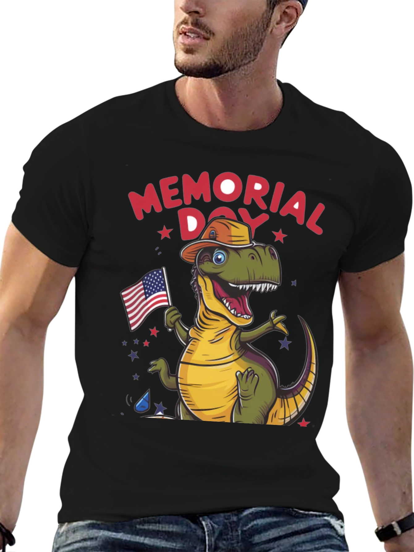 Memorial Day Dino T-Shirt
