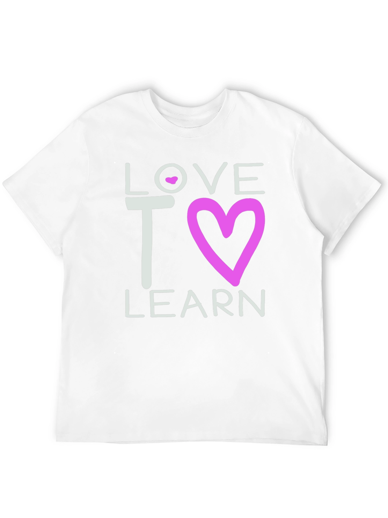 Love to Learn Graphic Tee - Black Cotton T-Shirt