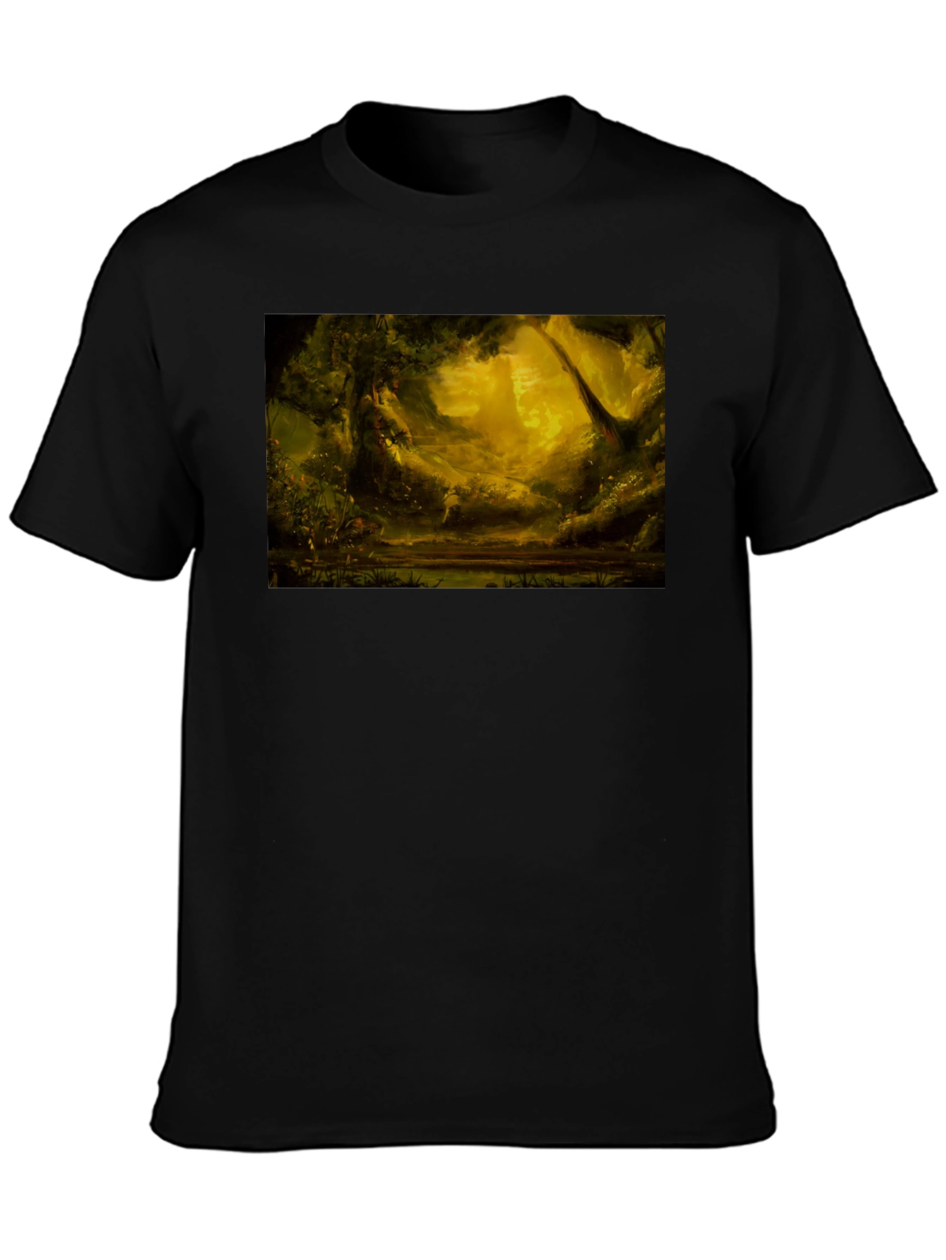 Enchanted Forest Graphic Tee - Black