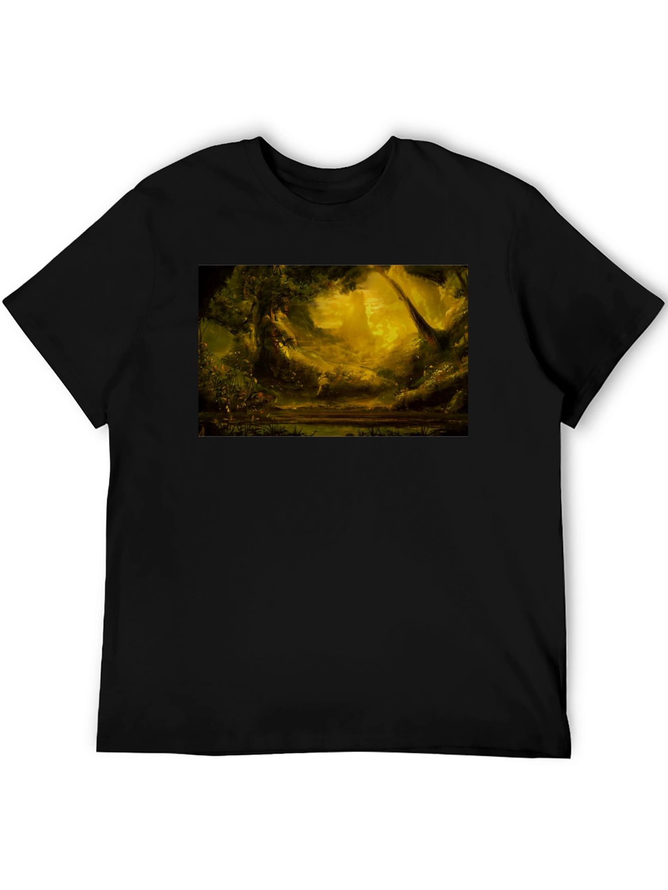 Enchanted Forest Graphic Tee - Black