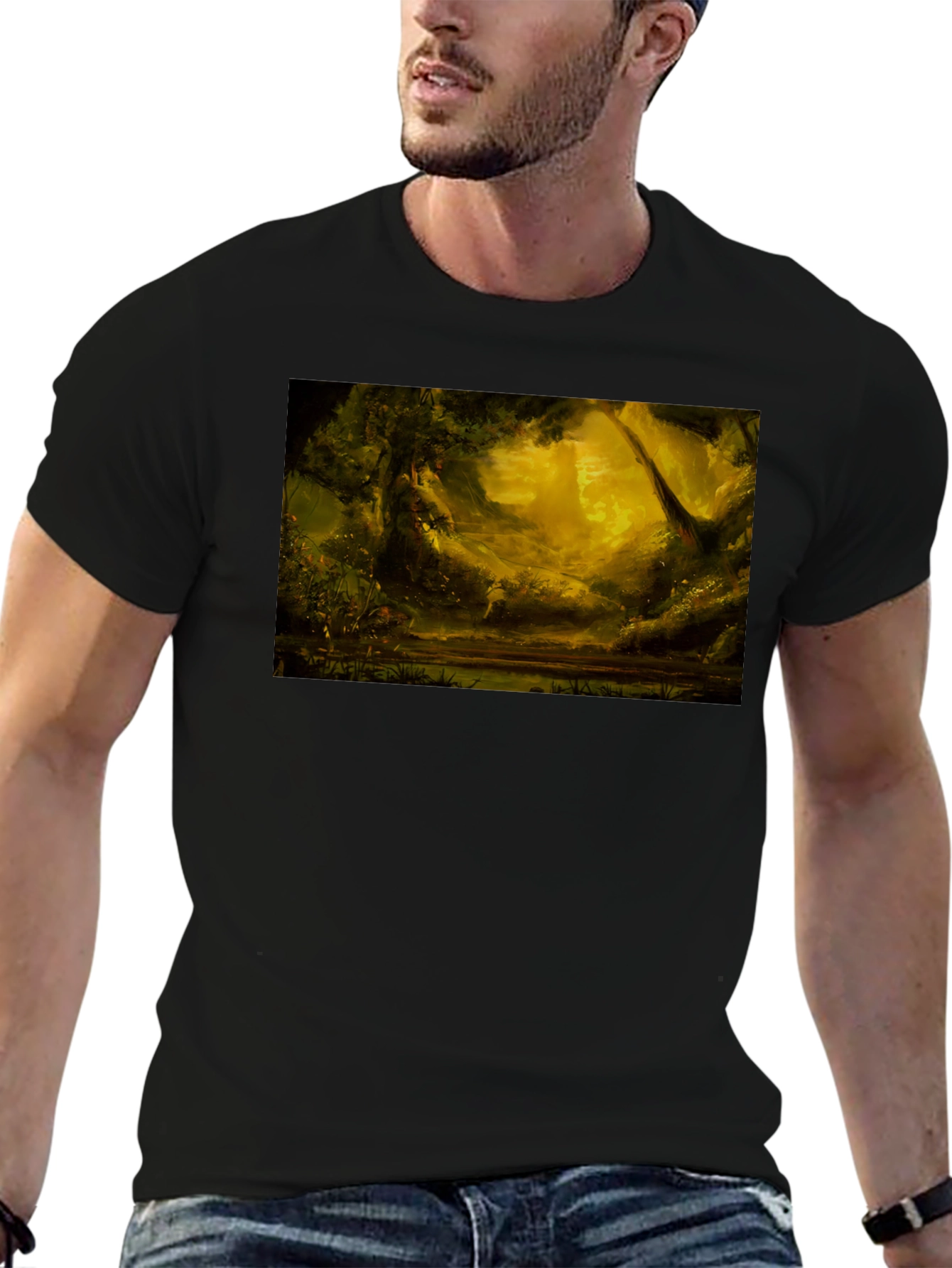 Enchanted Forest Graphic Tee - Black