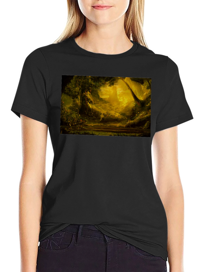 Enchanted Forest Graphic Tee - Black