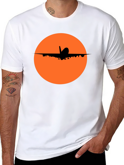 Airplane Silhouette T-Shirt - Stylish Aviation Tee