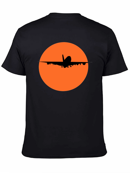 Airplane Silhouette T-Shirt - Stylish Aviation Tee