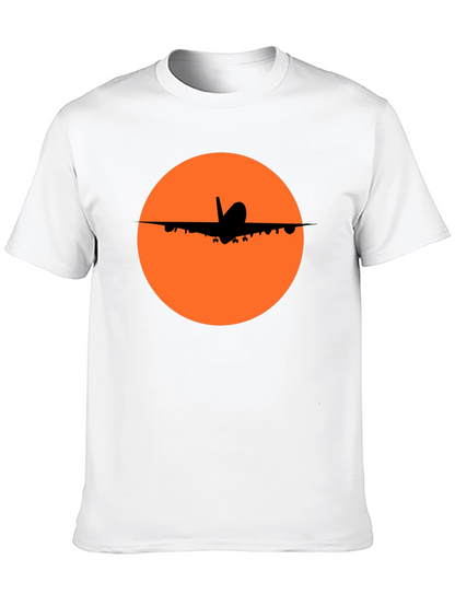 Airplane Silhouette T-Shirt - Stylish Aviation Tee