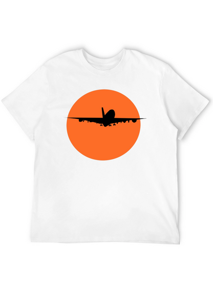 Airplane Silhouette T-Shirt - Stylish Aviation Tee