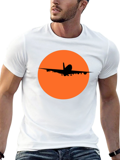Airplane Silhouette T-Shirt - Stylish Aviation Tee