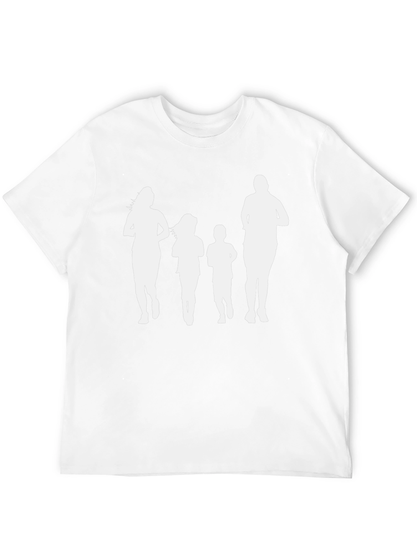 Family Run T-Shirt: Black Crew Neck Graphic Tee