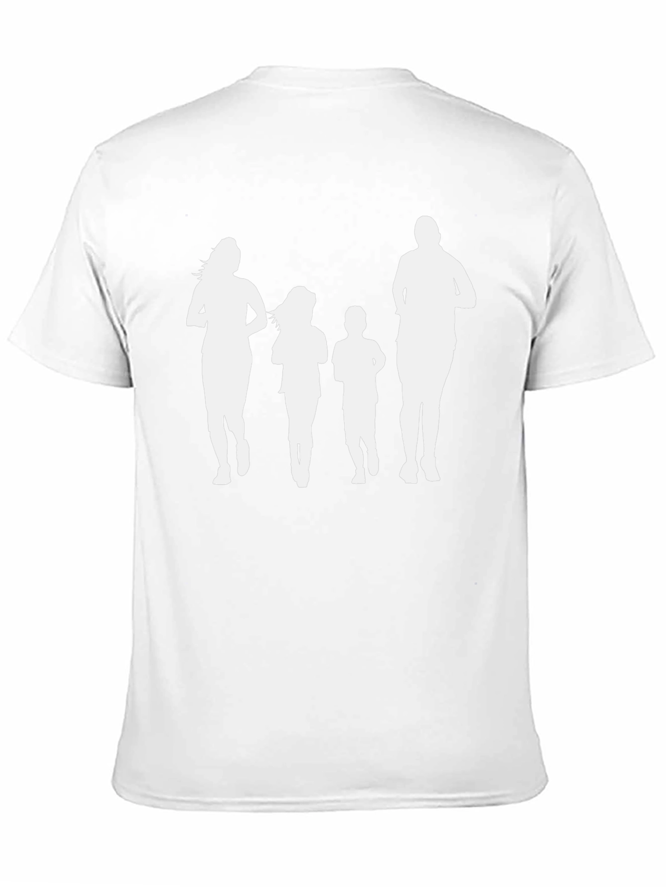 Family Run T-Shirt: Black Crew Neck Graphic Tee