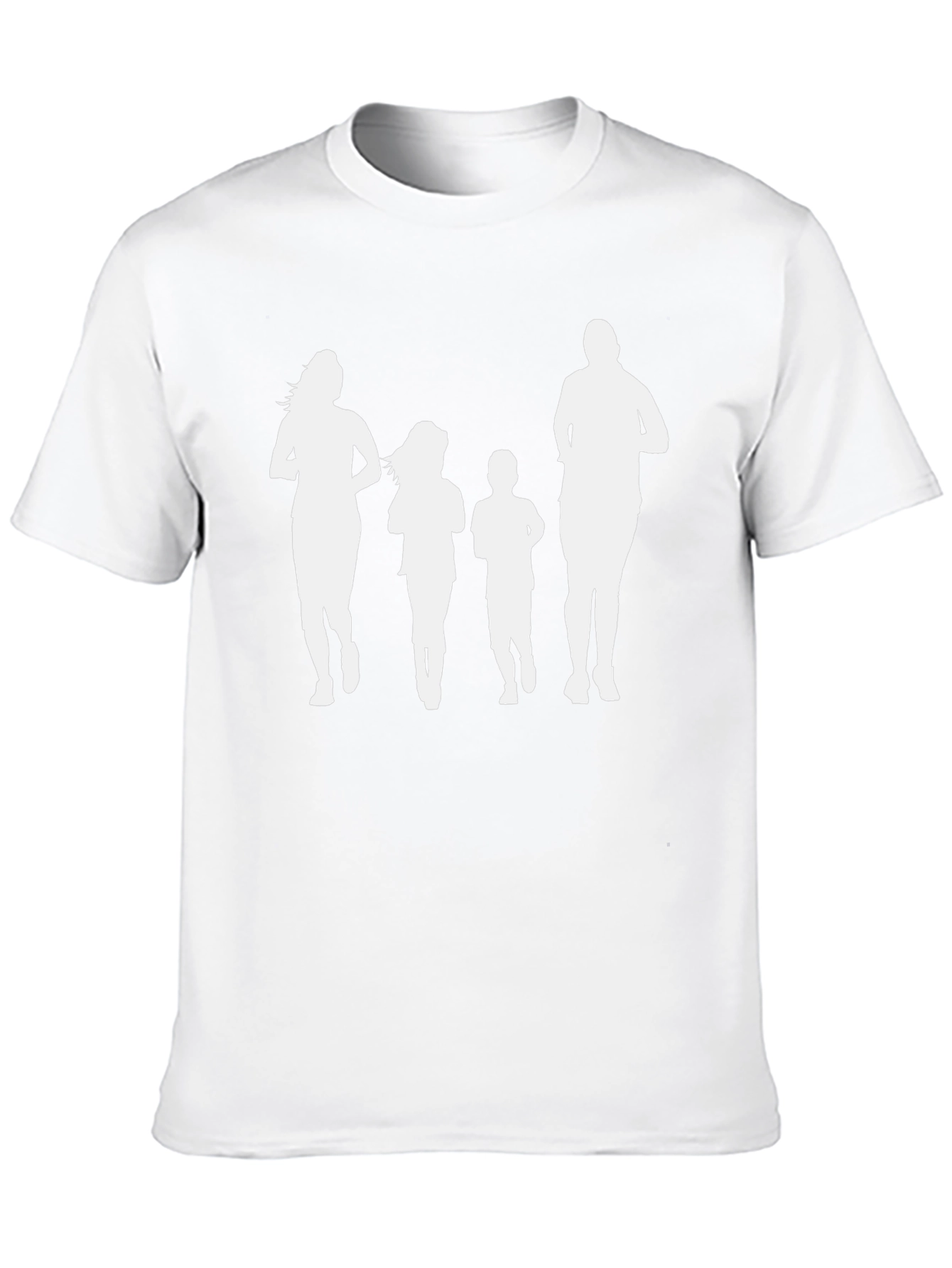 Family Run T-Shirt: Black Crew Neck Graphic Tee