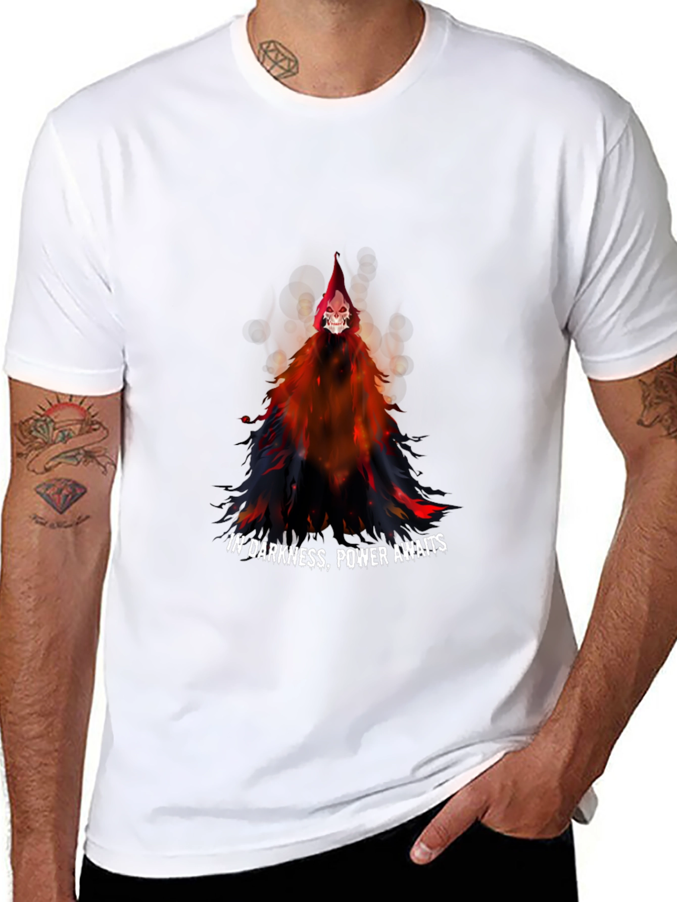 Grim Reaper Graphic Tee - Power in Darkness