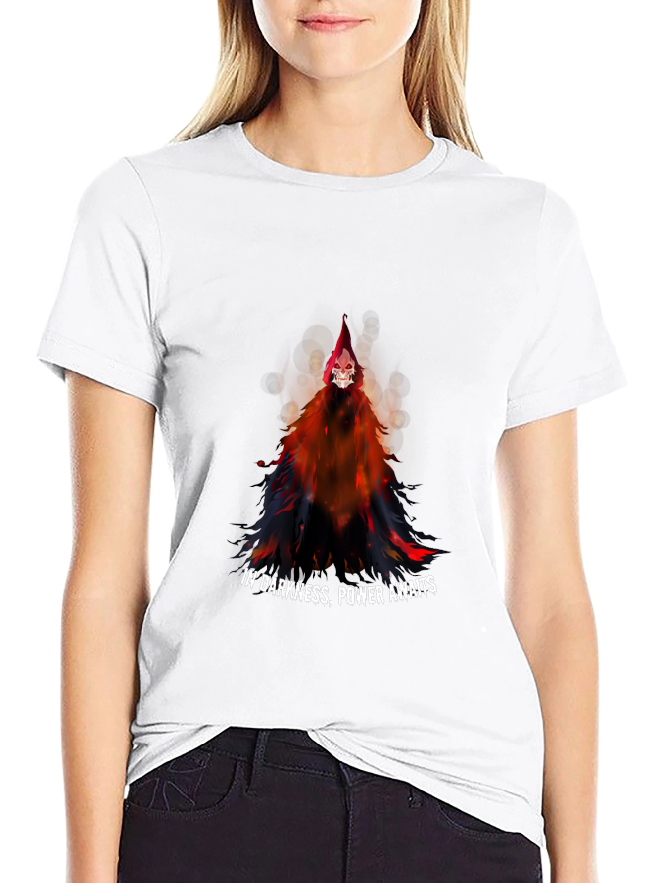 Grim Reaper Graphic Tee - Power in Darkness