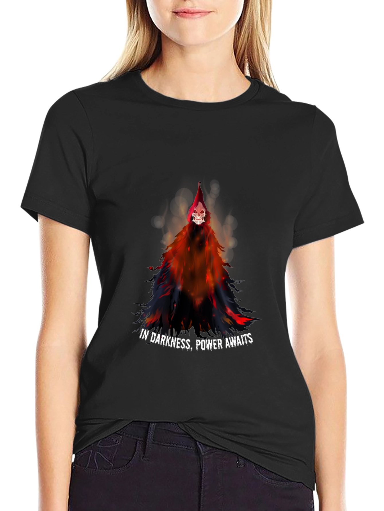 Grim Reaper Graphic Tee - Power in Darkness