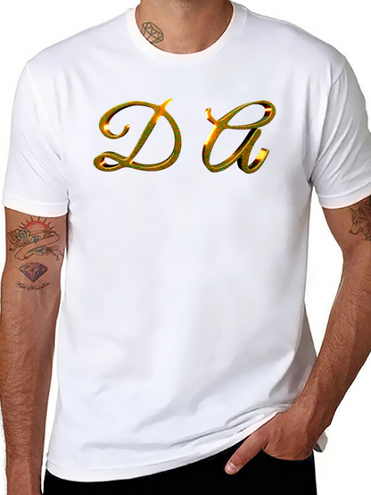 DA Gold Lettered Black T-Shirt