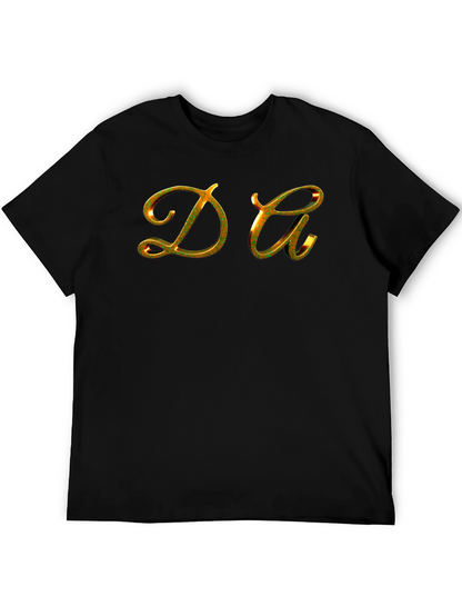 DA Gold Lettered Black T-Shirt