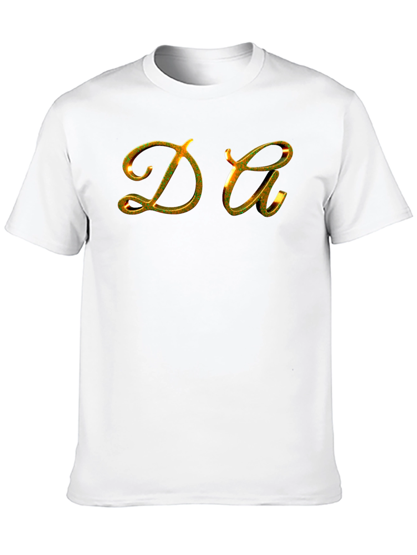 DA Gold Lettered Black T-Shirt