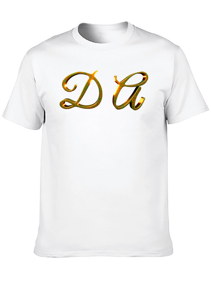 DA Gold Lettered Black T-Shirt