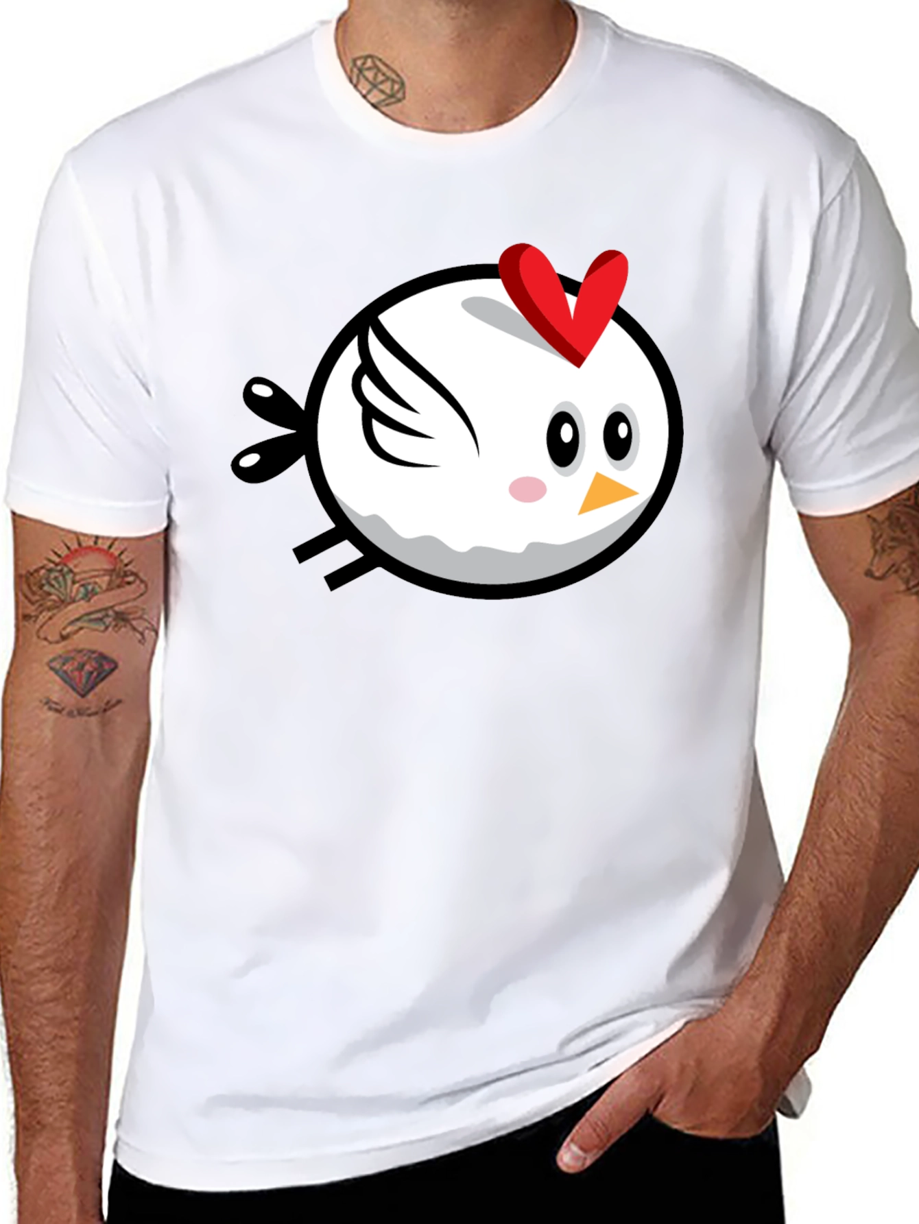 Cute Cartoon Chicken T-Shirt