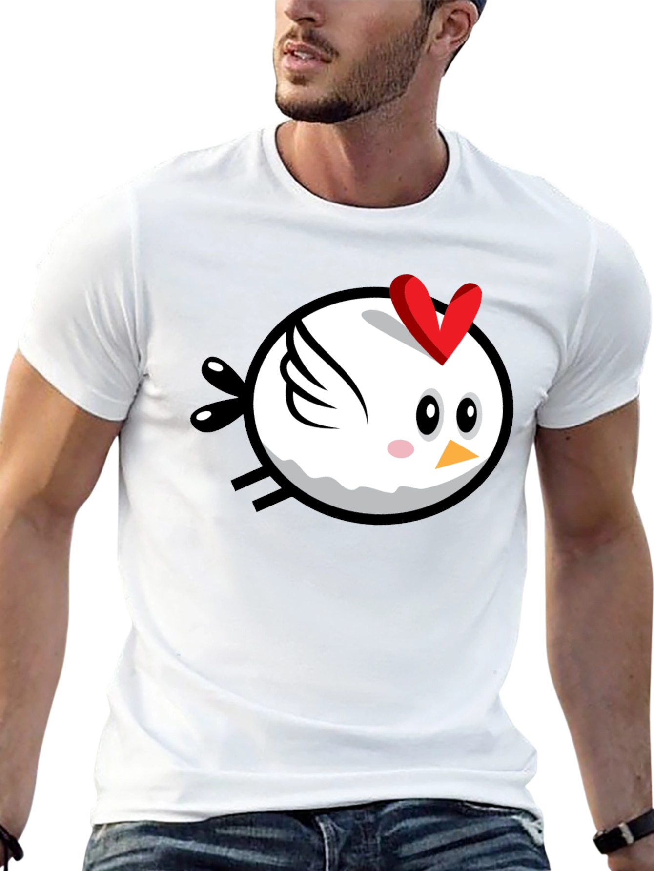 Cute Cartoon Chicken T-Shirt
