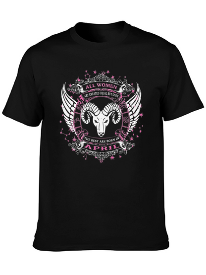 All Women April Aries Zodiac T-Shirt