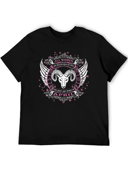 All Women April Aries Zodiac T-Shirt