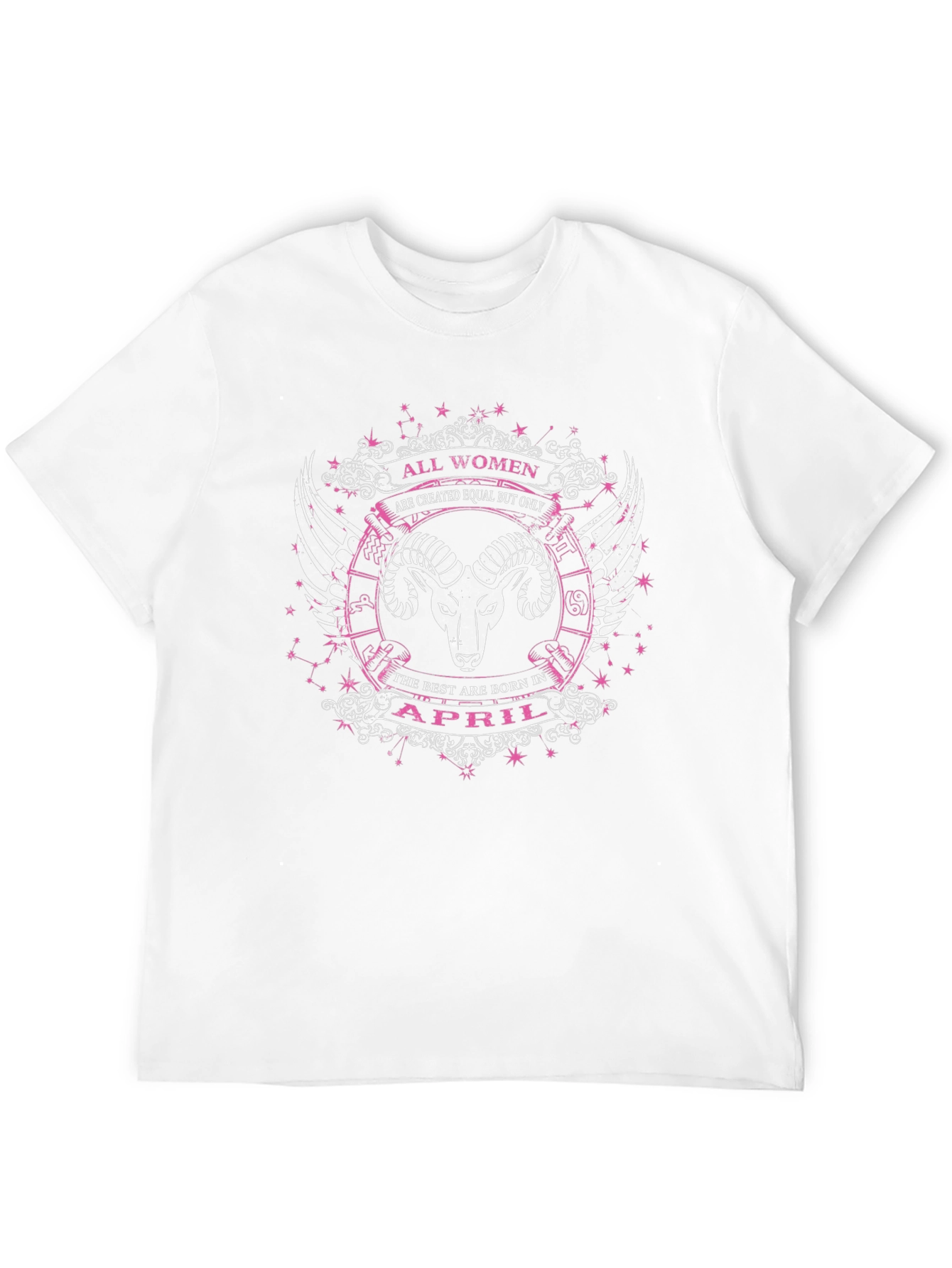 All Women April Aries Zodiac T-Shirt