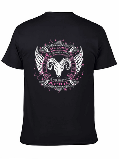 All Women April Aries Zodiac T-Shirt