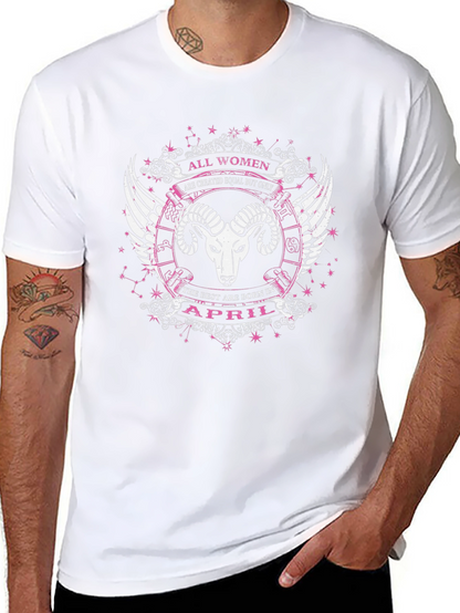 All Women April Aries Zodiac T-Shirt