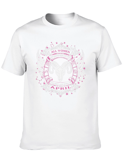 All Women April Aries Zodiac T-Shirt