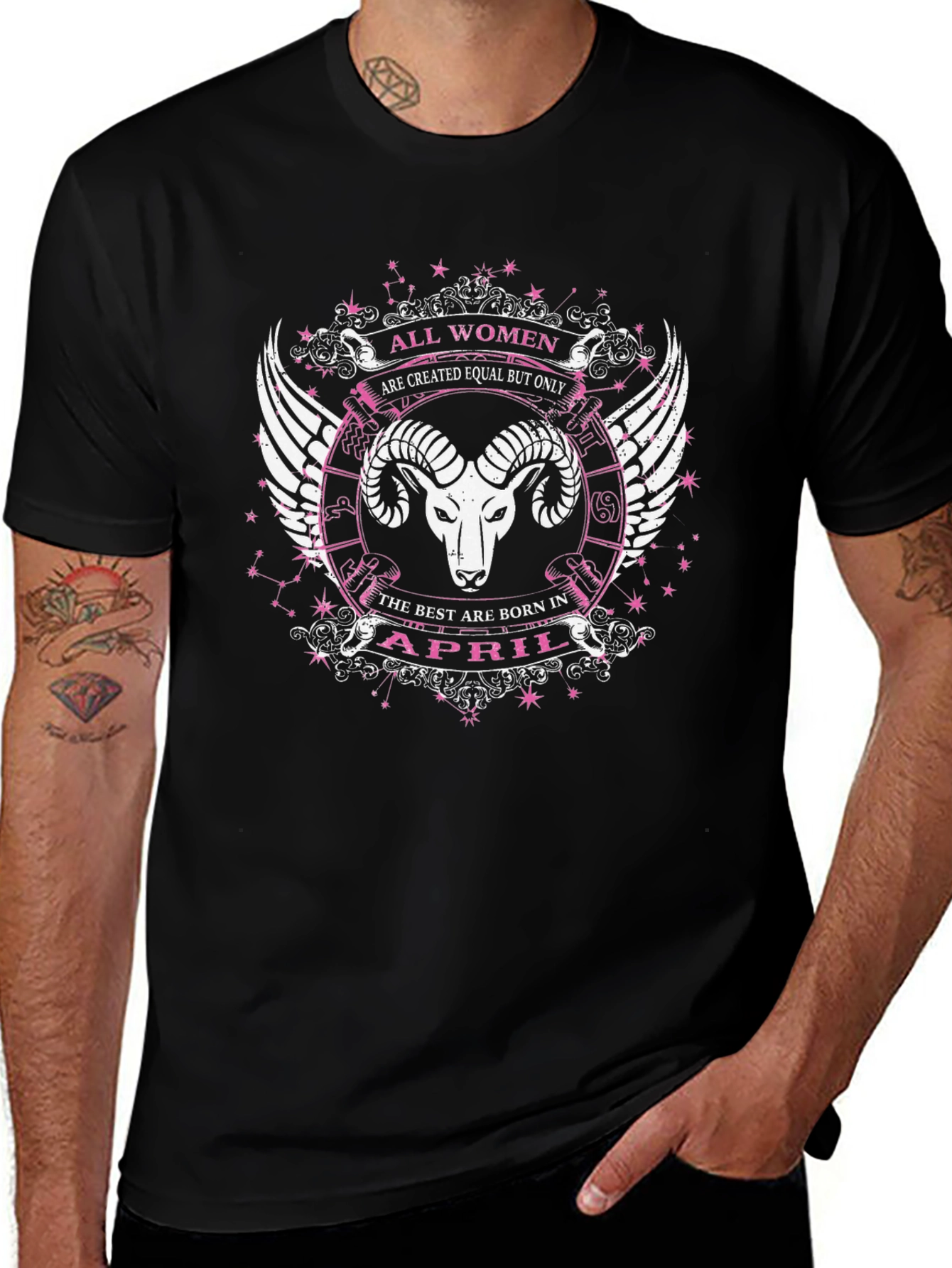All Women April Aries Zodiac T-Shirt