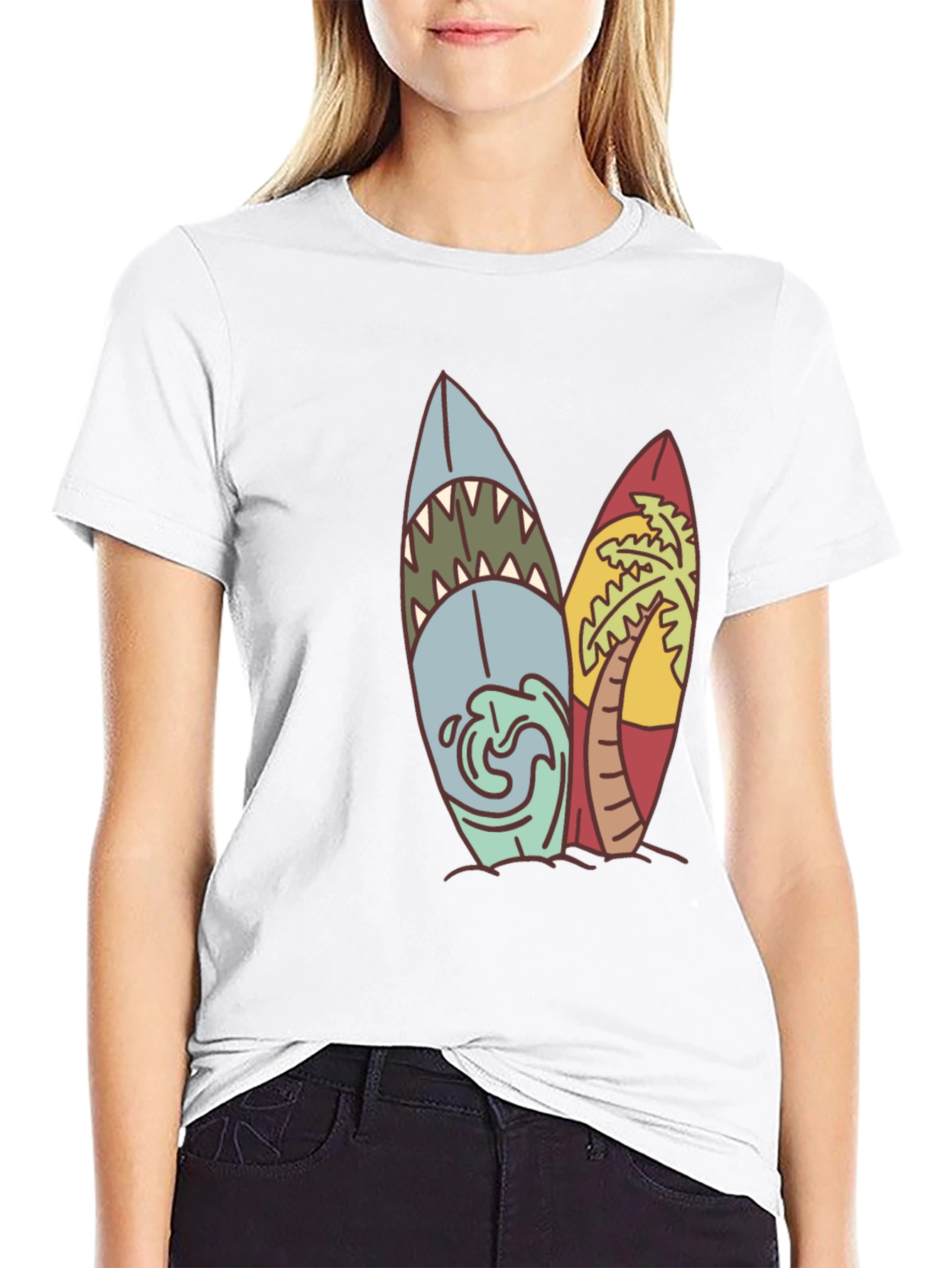 Surfboard Graphic Tee - Beach Vibes