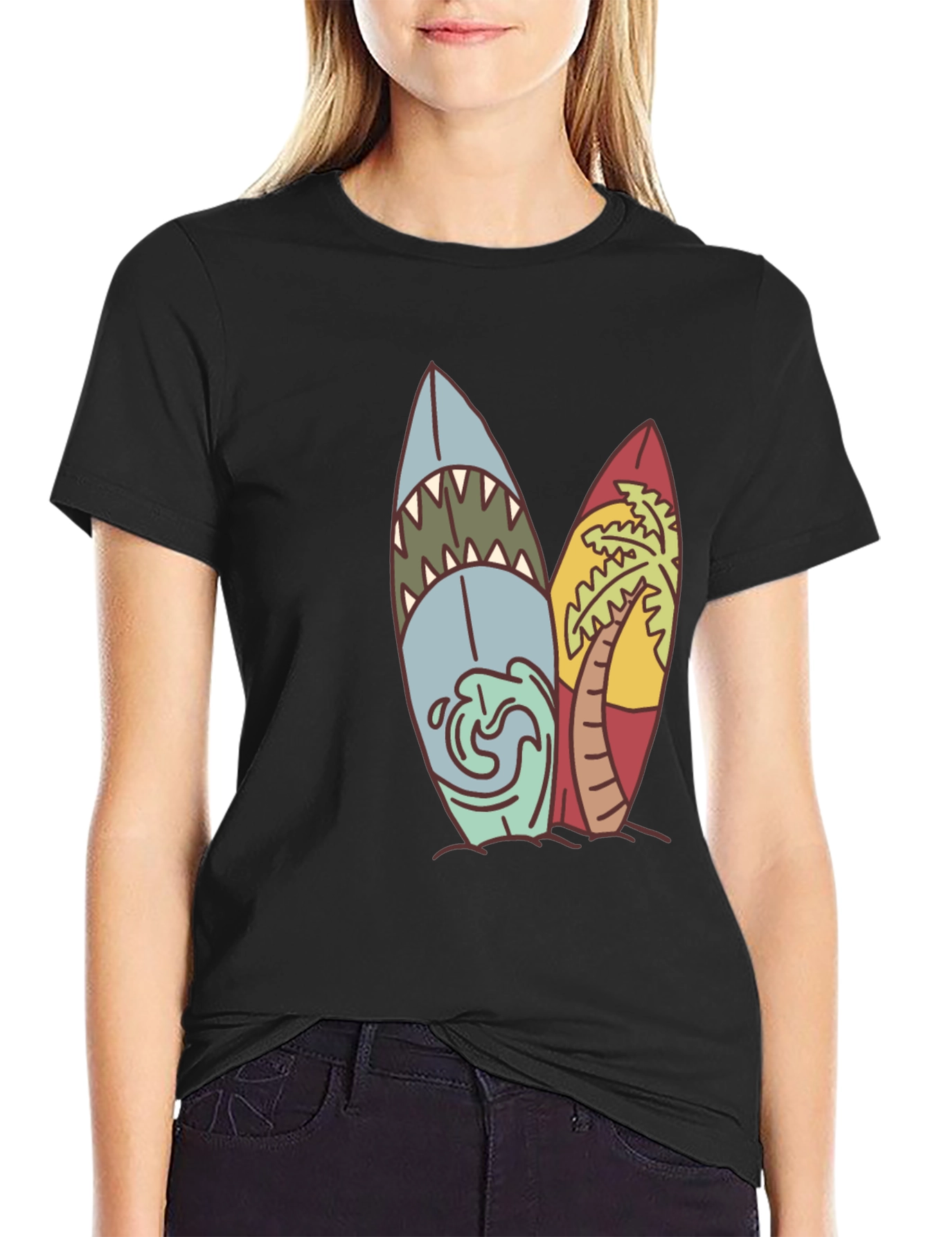 Surfboard Graphic Tee - Beach Vibes