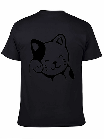 Lucky Cat T-Shirt - Black Graphic Tee