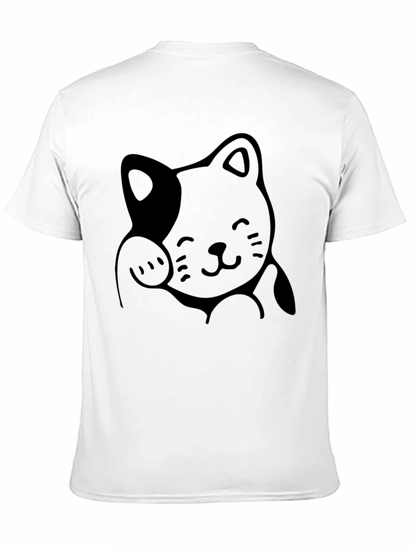 Lucky Cat T-Shirt - Black Graphic Tee