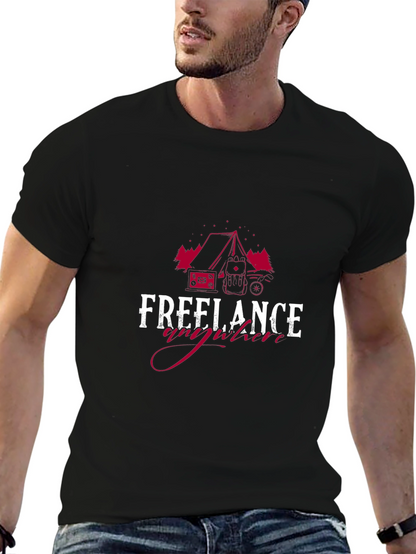 Freelance Anywhere Black Tee - Camping & Adventure