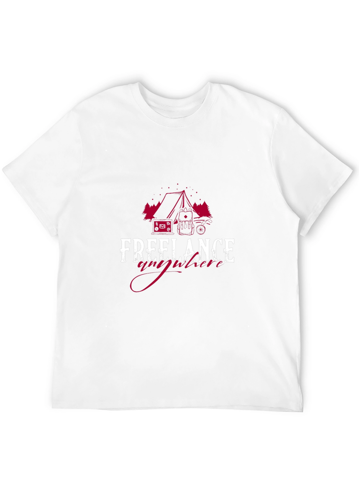 Freelance Anywhere Black Tee - Camping & Adventure