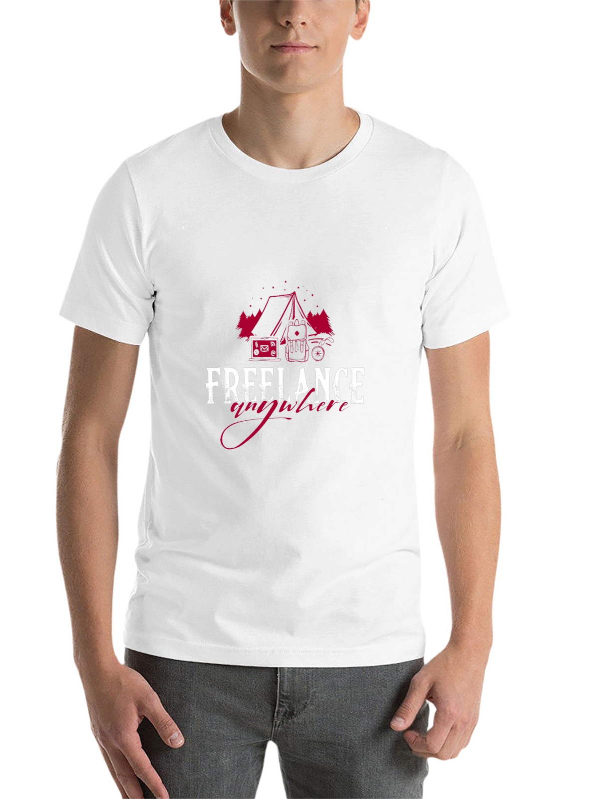 Freelance Anywhere Black Tee - Camping & Adventure