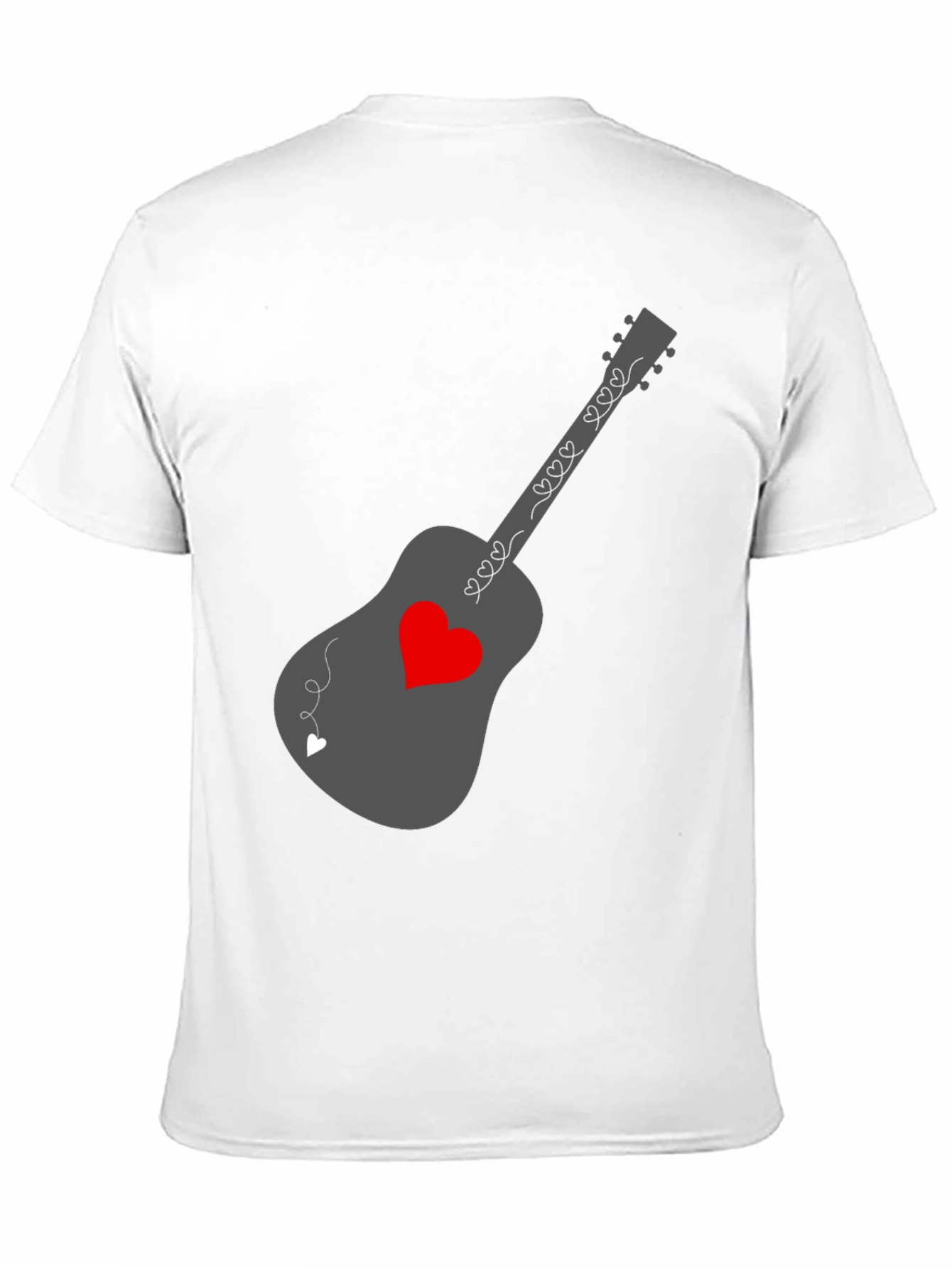 Heart Guitar Graphic Tee - Stylish Music Lover Shirt