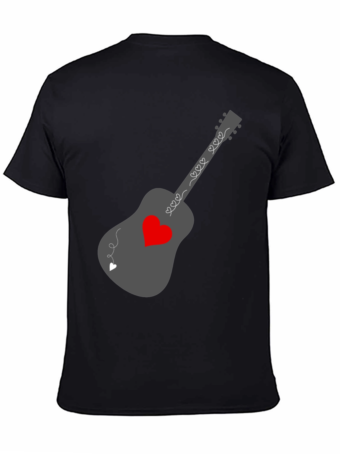 Heart Guitar Graphic Tee - Stylish Music Lover Shirt