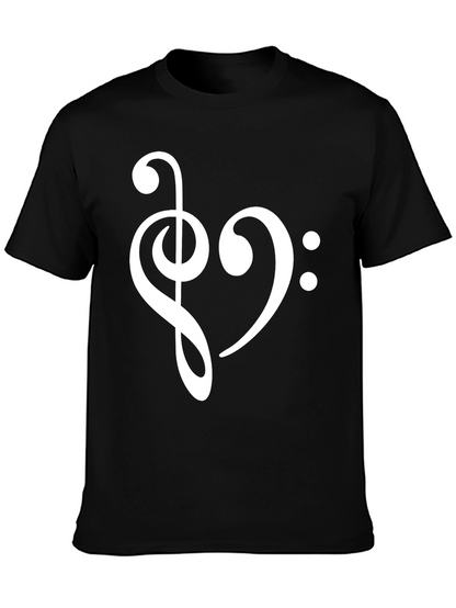 Musical Heart T-Shirt - Love of Music Tee
