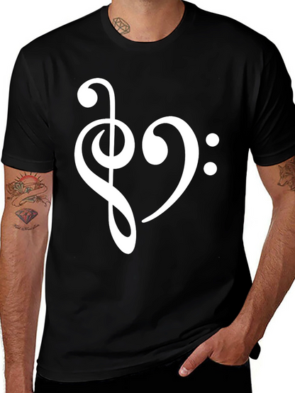 Musical Heart T-Shirt - Love of Music Tee