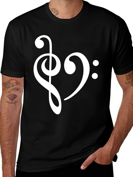 Musical Heart T-Shirt - Love of Music Tee