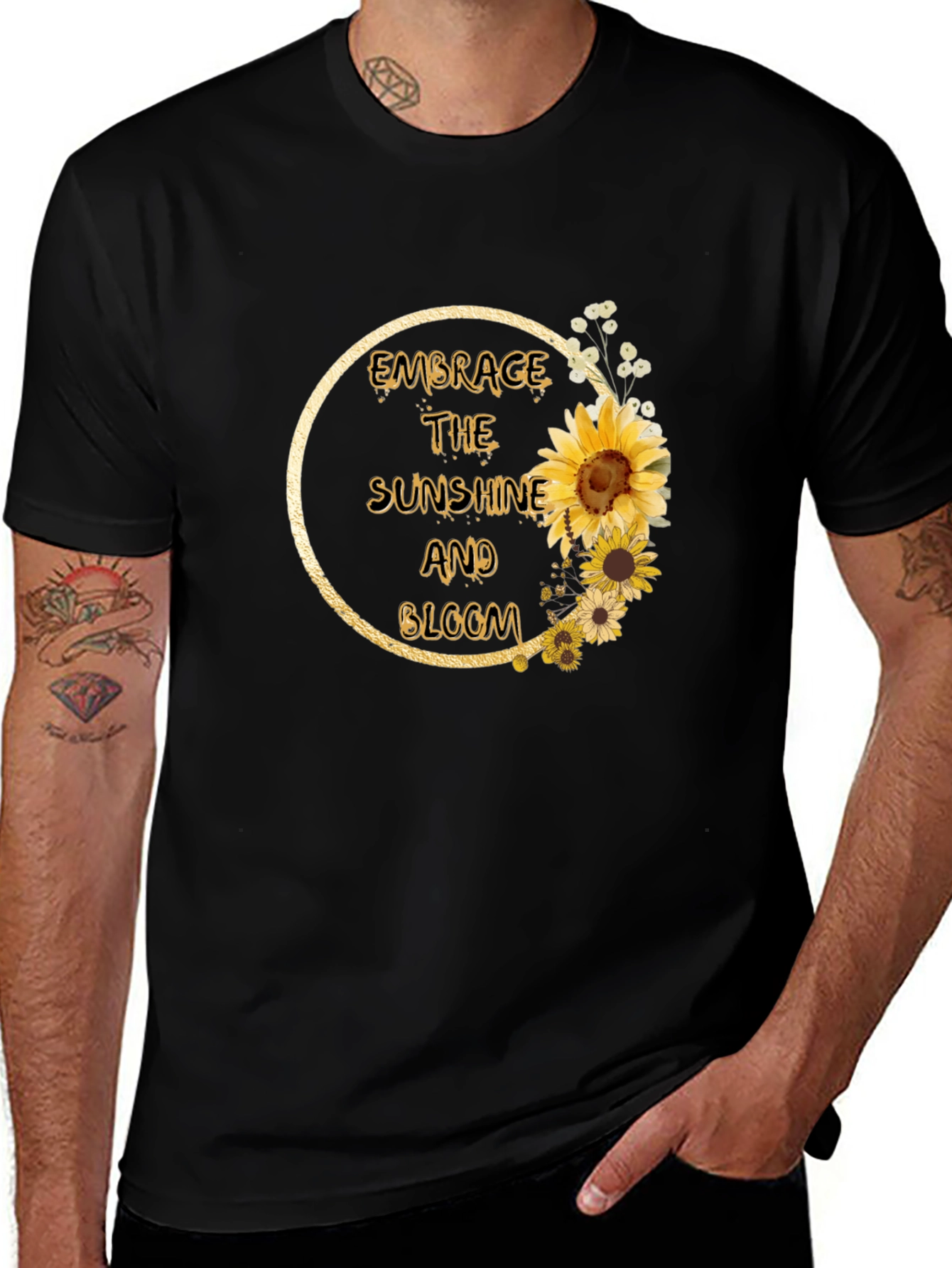 Embrace Sunshine & Bloom Sunflower Graphic Tee