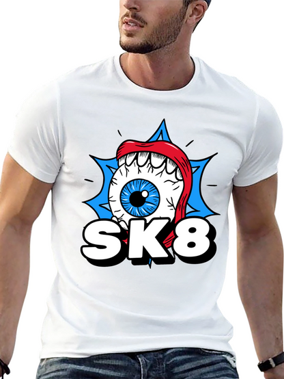 SK8 Eye Graphic T-Shirt - Cool Novelty Tee